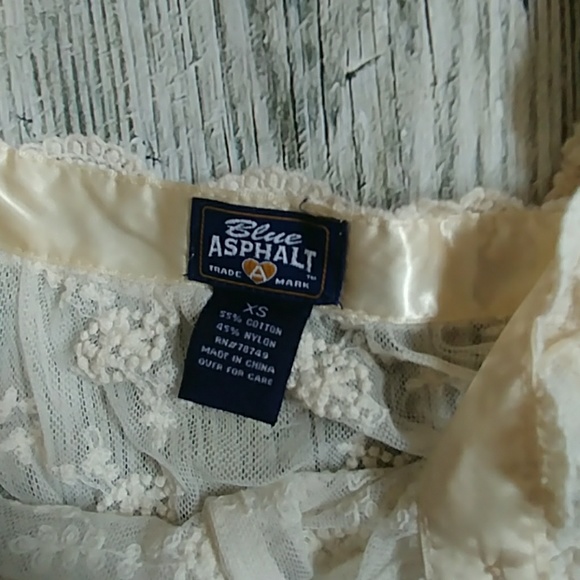 Blue Asphalt BOHO lace top extra small - Picture 4 of 7